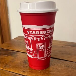 Starbucks Red and White Holiday Cup